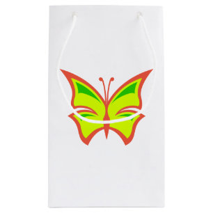 Vlinder Vector Illustratie Gift Bag Klein Cadeauzakje