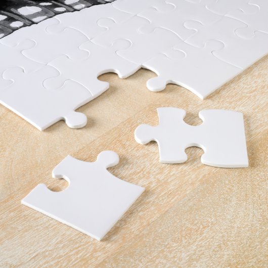 vlinder verlegen zwart legpuzzel (Zijkant)