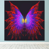 Vlinder Vleugels Canvas Afdruk (Insitu (Houten vloer))