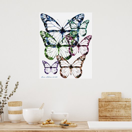 Vlinder! Vlinder! Poster (Keuken)
