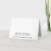 Vlinder Vlucht Bloem Bruiloft Dank Je Bedankkaart (Achterkant)