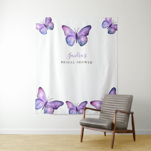 Vlinder Vrijgezellenfeest Achtergrond Minimalistis Wandkleed