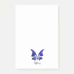 Vlinder waterverf blauw diep verzadigd post-it® notes