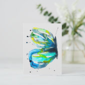 Vlinder waterverf grillige waterverf briefkaart (Staand voorkant)