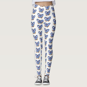 Vlinder Waterverf Kunst Tekening Unieke Leggings