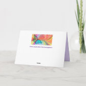 vlinder wenskaart kaart (Achterkant)