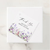 Vlinder Wilde Bloem Bruiloft Feest Bedankjes Labels (In situ)