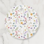 Vlinder Wilde Bloemen Tuin Bruiloft Feest Bedankjes Labels (Achterkant)