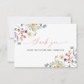 Vlinder Wilde Bloementuin Bedankkaart (Voorkant)