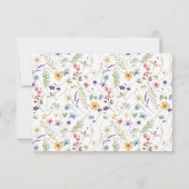 Vlinder Wilde Bloementuin Bedankkaart (Achterkant)