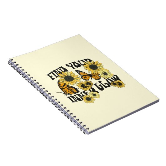  vlinder | Zoek uw binnenste gloed Notitieboek (Rechterzijde)