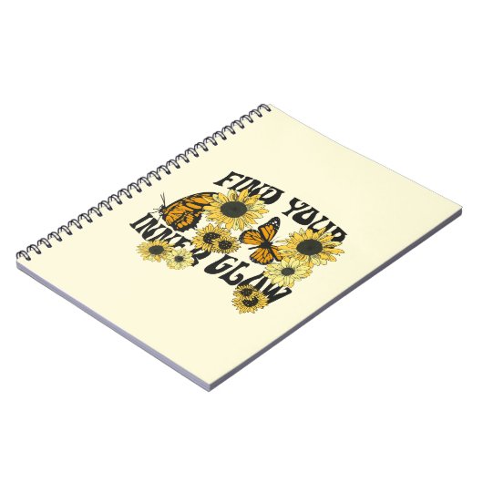  vlinder | Zoek uw binnenste gloed Notitieboek (Linkerzijde)