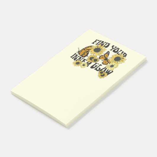 vlinder | Zoek uw binnenste gloed Post-it® Notes (Schuin)