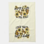 vlinder | Zoek uw binnenste gloed Theedoek (Verticaal)