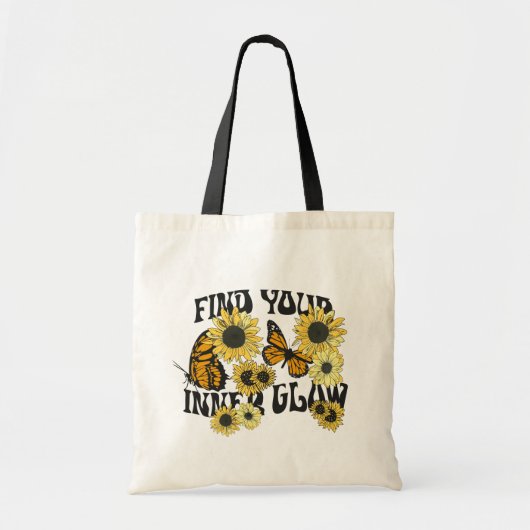  vlinder | Zoek uw binnenste gloed Tote Bag (Voorkant)