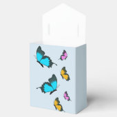 Vlinder zomer bloemen gunst doos bedankdoosjes (Geopend)