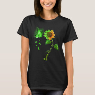 Vlinder Zonnebloem Hersenletsel Bewustzijn T-shirt