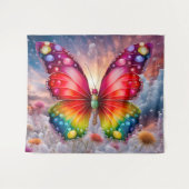 Vlinder Zonneschijn Wandkleed (Voorkant (horizontaal))