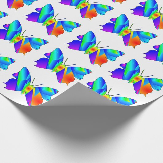 Vlinder Zonsondergang Inpakpapier (Hoek)