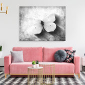  Vlinder Zwart-wit Canvas Afdruk (Insitu (Woonkamer))