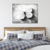  Vlinder Zwart-wit Canvas Afdruk (Insitu (Slaapkamer))