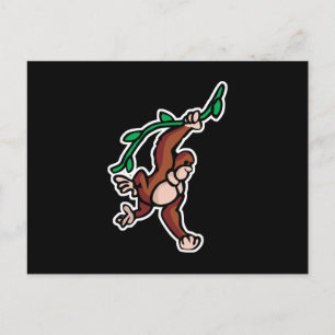 vlinderaap briefkaart