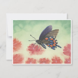 Vlinderaquarel Briefkaart
