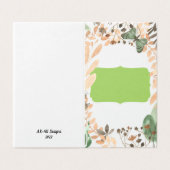  vlinderblanco binnenste Wenskaarten Kaart (Buitenkant ongevouwen)