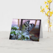 vlinderblanco Kaart (Gele Bloem)