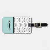 vlinderblauw Bagagelabel (Voorkant horizontaal)