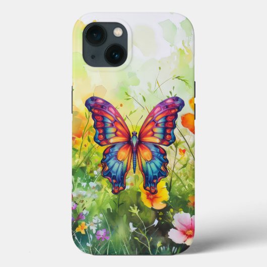 Vlinderblauw Sinaasappels vleugels Case-Mate iPhone Case (Achterkant)