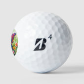 Vlinderblauw Sinaasappels vleugels Golfballen (Logo)
