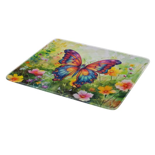 Vlinderblauw Sinaasappels vleugels Snijplank (Hoek)