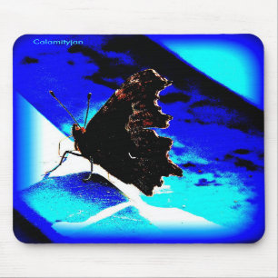 vlinderblauwe mousepad, Calamityjan Muismat