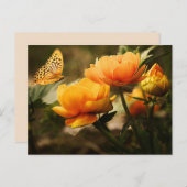 vlinderbloemen briefkaart (Voorkant / Achterkant)