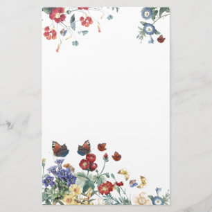 vlinderbloemen briefpapier