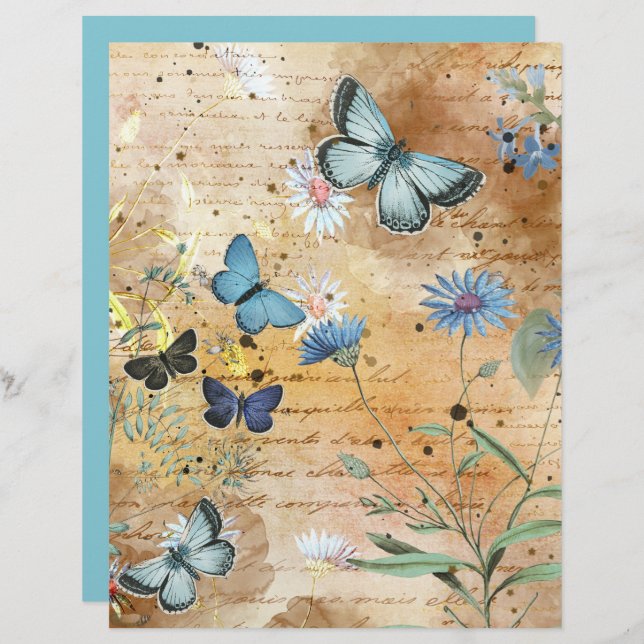  vlinderbloemenbundel (Voorkant / Achterkant)