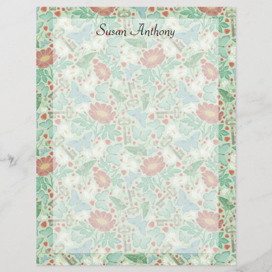 vlinderbloemig lichtpapier (Voorkant)