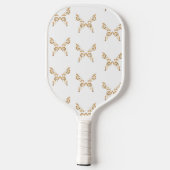 Vlinderbloemige vlinders op wit pickleball paddle (Achterkant)