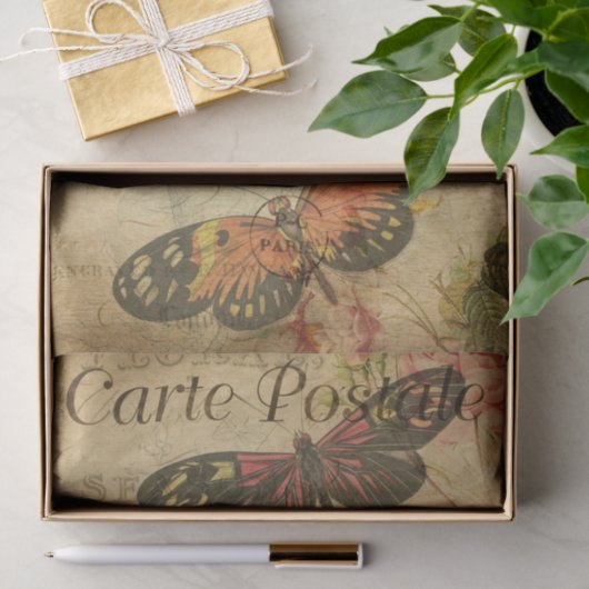 vlinderbloemigen Franse bloemen Tissuepapier (Geschenk)