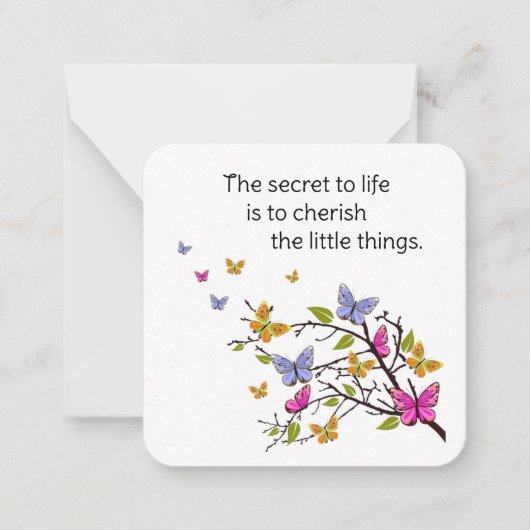 Vlinderbloemigen Notitiekaartje (Voorkant)