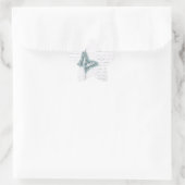 vlinderbrief ster sticker (Tas)