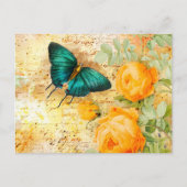 vlindercollage briefkaart (Voorkant)