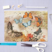 vlindercollage tissuepapier (Craft)