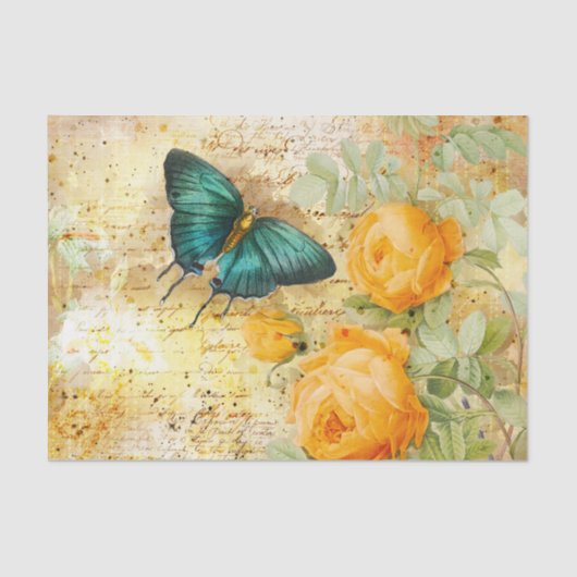  vlindercollage tissuepapier (Voorkant)