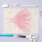 Vlinderdans Pruim Sparkle Jurk Bruids Shower Tissuepapier (Craft)