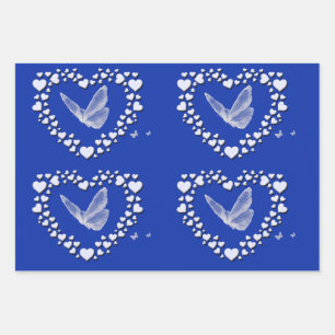  vlinderdeklaag voor vlindervloerpapier, reeks 3 inpakpapier vel