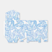 Vlinderdromen (blauw) bedankdoosjes (Uitgevouwen)