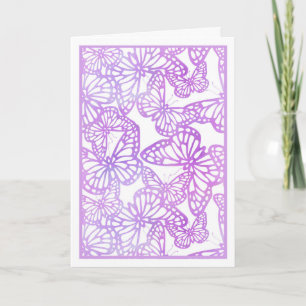 Vlinderdromen (lavendel) Blank Kaart