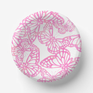 Vlinderdromen (roze) papieren kommen